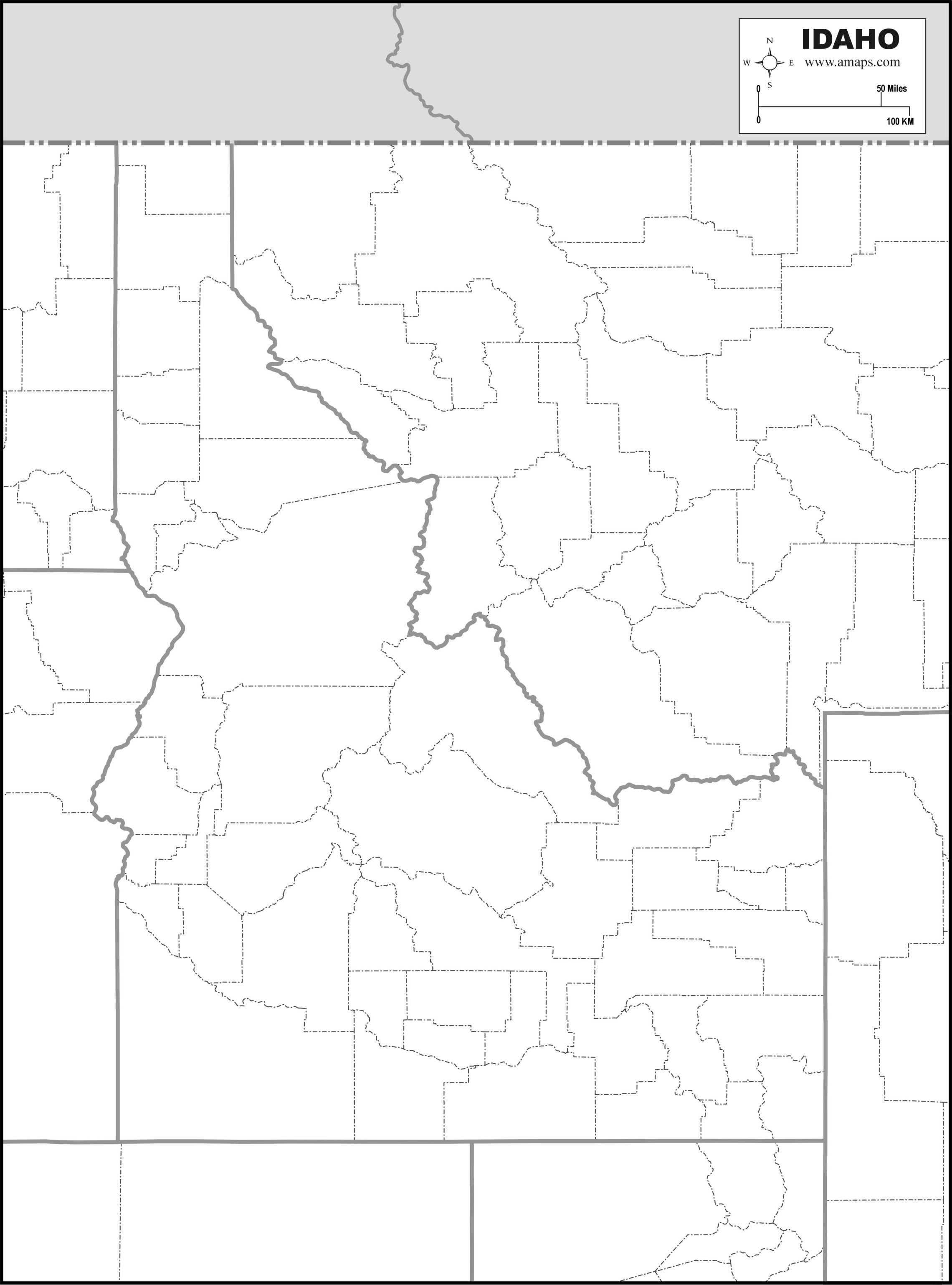 FREE MAP OF IDAHO